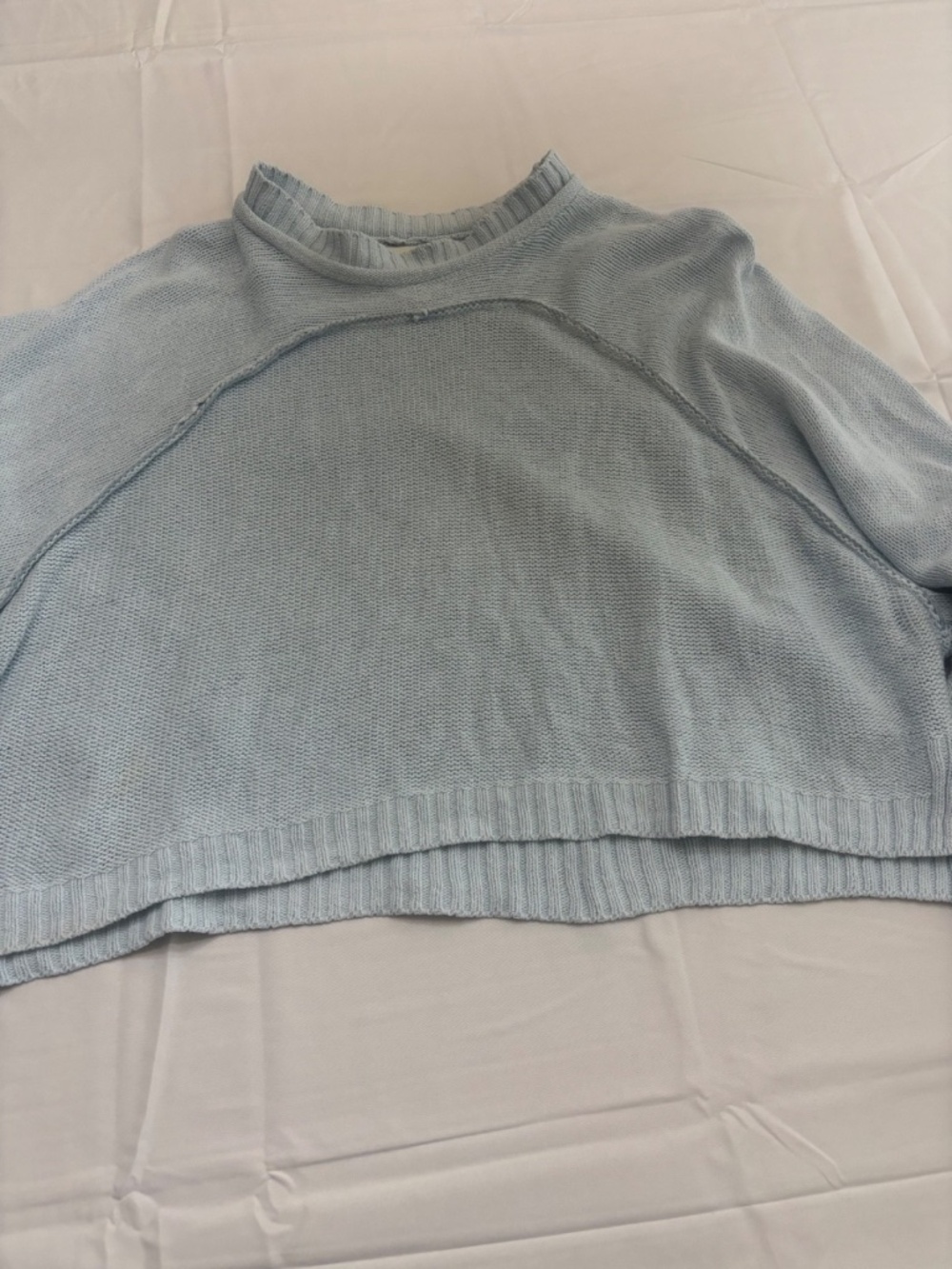 Urban Outfitters BDG Crop Sweater Size Small Petite Blue Oversized